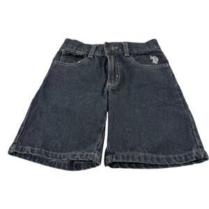 U.S Polo Assn Boy 4 Long Jean Shorts